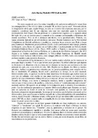 Julio Bayón, Madrid, 1933-Madrid, 2005