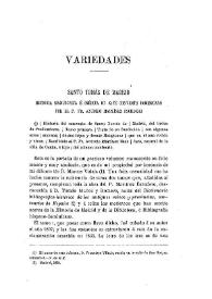 Santo Tomás de Madrid, historia manuscrita e inédita de este convento dominicano por el P. Fr. Antonio Martínez Escudero
