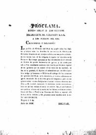 Proclama de Simón Bolívar, Libertador, Presidente de Colombia a los Pueblos del Sur, convocando a los habitantes y soldados a las fronteras del Perú para ir contra ese gobierno. (Bogotá, 3 de julio de 1828)