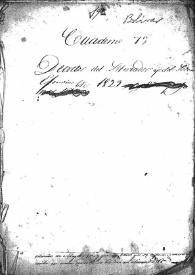 Decretos del Libertador y del Poder Ejecutivo expedidos en los años 1829-1830. Guarda e índice