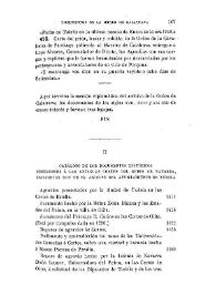 Catálogo de los documentos históricos referentes a las antiguas Cortes del Reino de Navarra, existentes hoy en el archivo del Ayuntamiento de Tudela