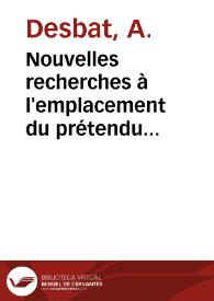 Nouvelles recherches à l'emplacement du prétendu sanctuaire lyonnais de Cybèle : premiers résultats
