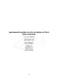Aproximación temática a la obra novelística de Pierre Drieu la Rochelle