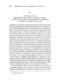 Patrología latina. Carta inédita de los reyes D. Alfonso IX de León y D. Enrique I de Castilla al Papa Inocencio III. Rescriptos de Honorio III. Cortes de Toro en 1216