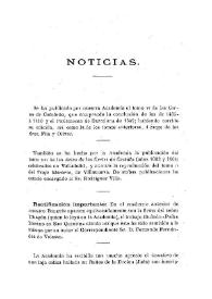 Noticias. Boletín de la Real Academia de la Historia, tomo 41 (octubre 1902). Cuaderno IV