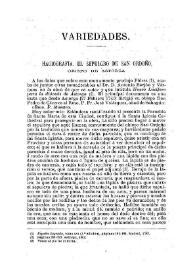 Hagiografía. El sepulcro de San Ordoño, obispo de Astorga