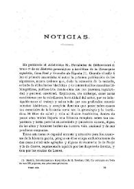 Noticias. Boletín de la Real Academia de la Historia, tomo 41 (diciembre 1902). Cuaderno VI