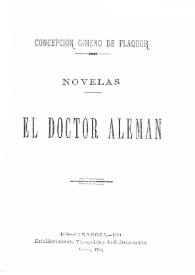 El doctor alemán: novelas