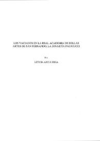 Los vaciados en la Real Academia de Bellas Artes de San Fernando. La Dinastía Pagniucci