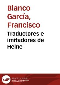 Traductores e imitadores de Heine