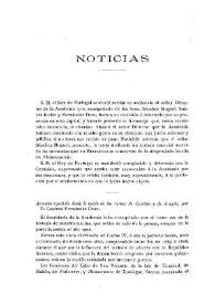 Noticias. Boletín de la Real Academia de la Historia, tomo 42 (febrero 1903). Cuaderno II