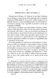 Historia de la Villa de Baena