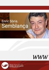 Enric Sòria. Semblança