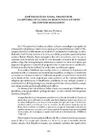 José Nicolás de Azara, traductor: la 'Historia de la vida de Marco Tulio Cicerón' de Coyers Middleton