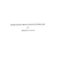 Pedro Bueno: premio Barón de Forna, 1987