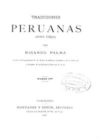 Tradiciones peruanas. Séptima serie
