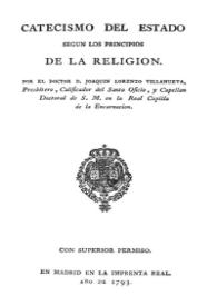Catecismo del Estado según los principios de la religión