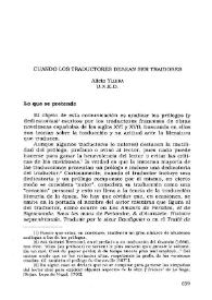 Cuando los traductores desean ser traidores