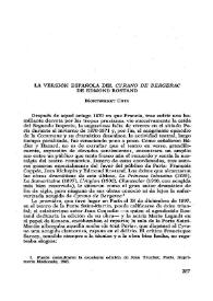 La versión española del 'Cyrano de Bergerac' de Edmond Rostand