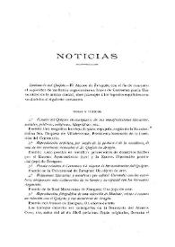 Noticias. Boletín de la Real Academia de la Historia, tomo 46 (marzo 1905). Cuaderno III