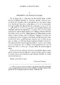 Fragmento de inscripción árabe