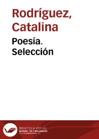 Poesía. Selección