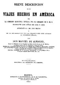 Breve descripción de los viajes hechos en América por la Comisión Científica enviada por el Gobierno de S.M.C. durante los años 1862 a 1866 :...
