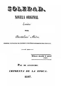 Soledad : novela original