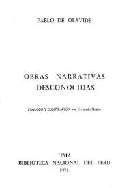 Obras narrativas desconocidas