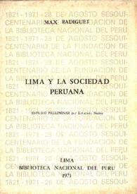 Lima y la sociedad peruana