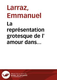 La représentation grotesque de l' amour dans 'El verdugo'