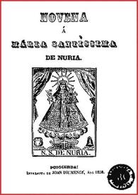 Novena á Maria Santíssima de Nuria