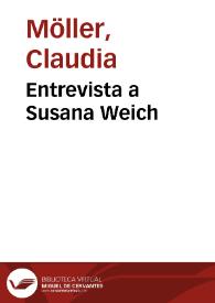 Entrevista a Susana Weich