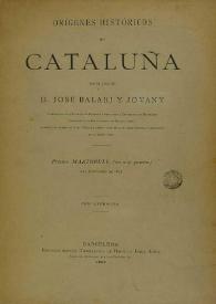 Orígenes históricos de Cataluña