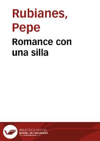Romance con una silla