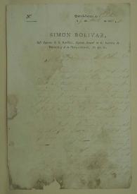 [Segunda Carta de Simón Bolívar Jefe Supremo de la República, Capitán General de los Ejércitos de Venezuela y Nueva Granada, etc. ... al Sr. General de División Manuel Cedeño, en el Cuartel General de Calabozo a 5 de abril de 1818]