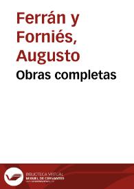 Obras completas de Augusto Ferrán 