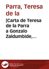 [Carta de Teresa de la Parra a Gonzalo Zaldumbide, diciembre de 1924]