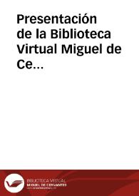 Presentación de la Biblioteca Virtual Miguel de Cervantes Saavedra en Chile