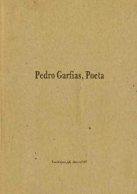 Pedro Garfias, poeta