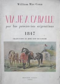 Viaje a caballo por las provincias argentinas