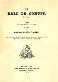 Un ball de convit : pieza bilingüe en un acto y en verso