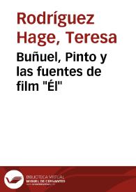 Buñuel, Pinto y las fuentes de film 