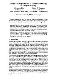 Design and Exploitation of a Markup Strategy in a Digital Library