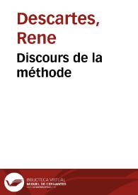 Discours de la méthode