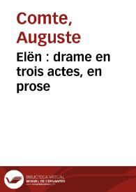 Elën : drame en trois actes, en prose