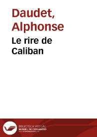 Le rire de Caliban