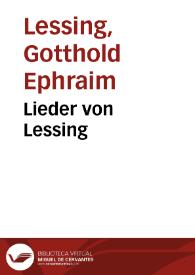 Lieder von Lessing
