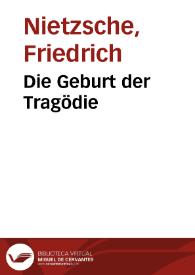 Die Geburt der Tragödie
