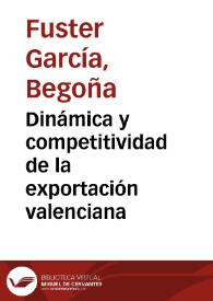 Dinámica y competitividad de la exportación valenciana
